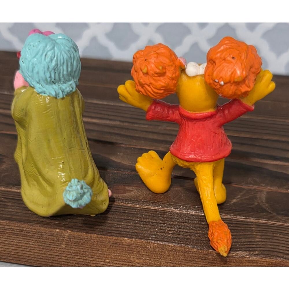 Vintage 80s Schleich Fraggle Rock Mokey & Red PVC Figures Jim Henson Lot 2 - Picture 2 of 2